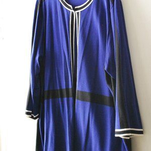 Kasper Royal Blue Sweater 20/22 Plus